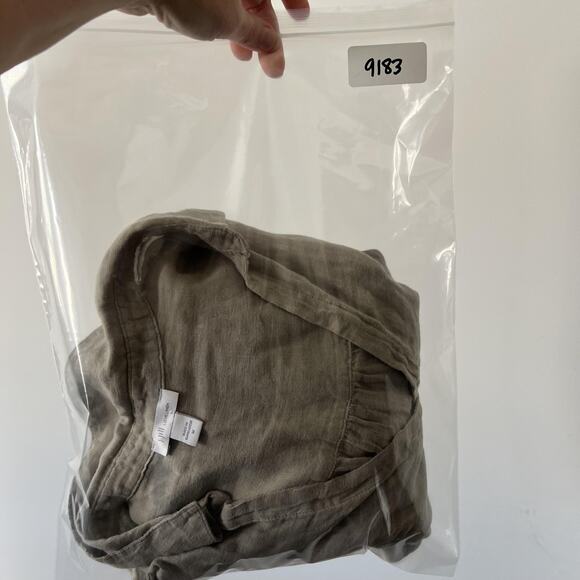 J Jill Linen Shirt Womens Medium Tunic Long Sleeve Relaxed Fit Pullover Top - Picture 13 of 13